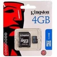 cartao memoria 4g+adaptador e blister